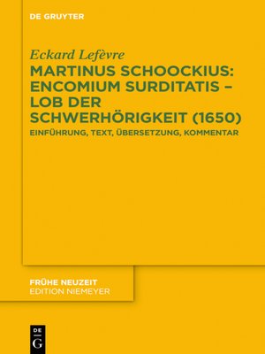 cover image of Martinus Schoockius